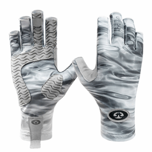 Flying Fisherman SunBandit Gloves L/XL Gray Water