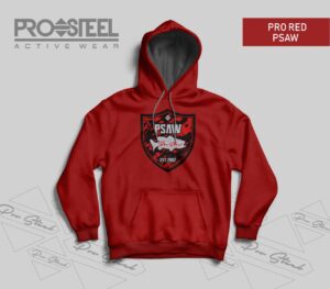 Hoodie Pro Steel Pro Red Psaw -S-