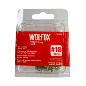 Anzuelo Wolfox #18 - 100 pz